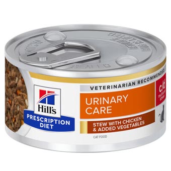 Hill´s Prescription Diet c/d Multicare Stress Urinary Care csirke macskatáp - 24 x 82 g - Kisállat kiegészítők webáruház - állateledelek