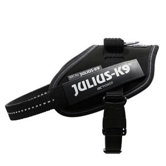 JULIUS-K9 IDC®-powerhám fekete színben 2-es méret: mellkörfogat 71-96cm - Kisállat kiegészítők webáruház - állateledelek