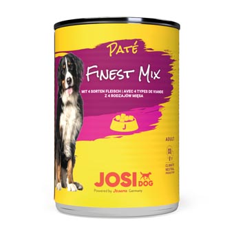 JosiDog Paté gazdaságos csomag 24 x 400 g - Finest mix (pulyka