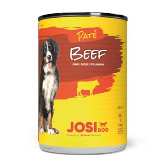 JosiDog Paté gazdaságos csomag 24 x 400 g - Marha - Kisállat kiegészítők webáruház - állateledelek