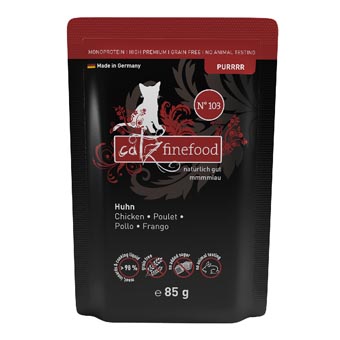 catz finefood Purrrr tasakos gazdaságos csomag 24 x 85 g - No. 103 csirke - Kisállat kiegészítők webáruház - állateledelek