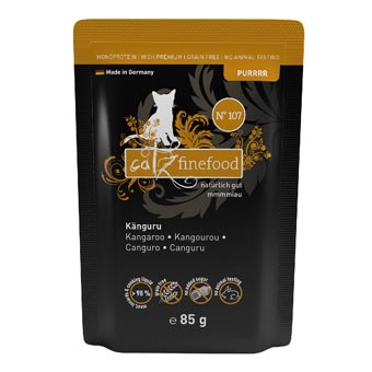 catz finefood Purrrr tasakos gazdaságos csomag 24 x 85 g - No. 107 kenguru - Kisállat kiegészítők webáruház - állateledelek