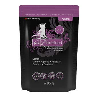 catz finefood Purrrr tasakos gazdaságos csomag 24 x 85 g - No. 111 bárány - Kisállat kiegészítők webáruház - állateledelek