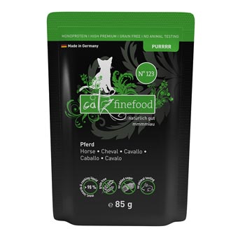 catz finefood Purrrr tasakos gazdaságos csomag 24 x 85 g - No. 123 ló - Kisállat kiegészítők webáruház - állateledelek