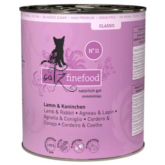 catz finefood konzerv gazdaságos csomag 24 x 800 g - Bárány & nyúl - Kisállat kiegészítők webáruház - állateledelek