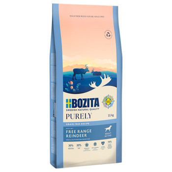 2x11kg Bozita Dog Purely Adult Active Grain Free rénszarvas száraz kutyatáp - Kisállat kiegészítők webáruház - állateledelek