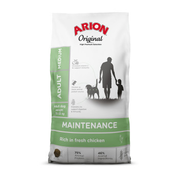 2x12kg Arion Original Maintenance Medium Breed csirke száraz kutyatáp - Kisállat kiegészítők webáruház - állateledelek