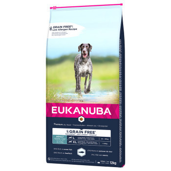 2x12kg Eukanuba Grain Free Adult Large Dogs lazaccal száraz kutyatáp - Kisállat kiegészítők webáruház - állateledelek