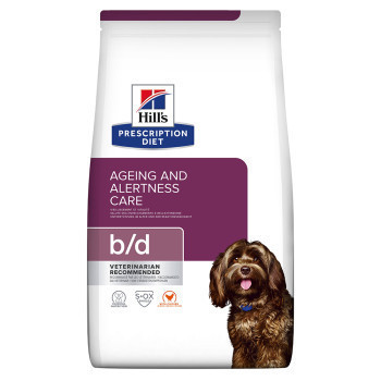 2x12kg Hill's Prescription Diet Canine száraz kutyatáp- b/d Ageing Care csirke (2 x 12 kg) - Kisállat kiegészítők webáruház - állateledelek