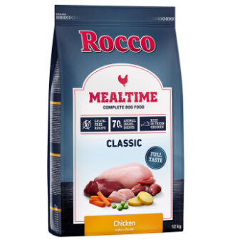 12kg Rocco Mealtime Csirke száraz kutyatáp 10+2kg ingyen - Kisállat kiegészítők webáruház - állateledelek