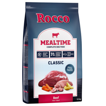 12kg Rocco Mealtime Marha száraz kutyatáp 10+2kg ingyen - Kisállat kiegészítők webáruház - állateledelek