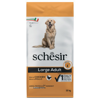 2x12kg Schesir Dog Large Adult csirke száraz kutyatáp - Kisállat kiegészítők webáruház - állateledelek