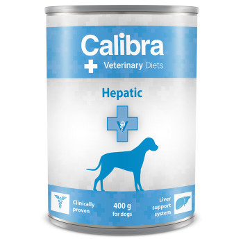 12x400g Calibra Veterinary Diet Dog Hepatic csirke nedves kutyatáp - Kisállat kiegészítők webáruház - állateledelek