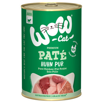 12x400g WOW Cat Adult csirke pur nedves macskaeledel - Kisállat kiegészítők webáruház - állateledelek