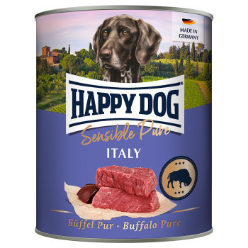 Happy Dog Pur gazdaságos csomag 24 x 800 g - Bivaly - Kisállat kiegészítők webáruház - állateledelek