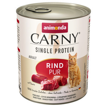 12x800g animonda Carny Single Protein Adult nedves macskatáp - Kisállat kiegészítők webáruház - állateledelek