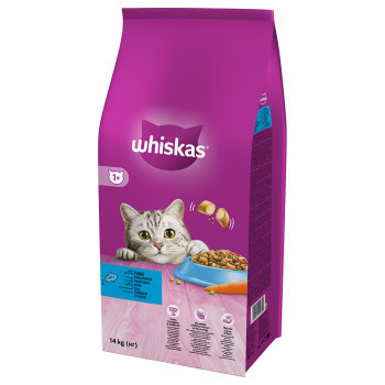 2x14kg Whiskas 1+ tonhal száraz macskatáp - Kisállat kiegészítők webáruház - állateledelek