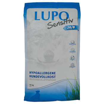 2x15kg Lupo Sensitiv Sensitiv 20/8 száraz kutyatáp - Kisállat kiegészítők webáruház - állateledelek