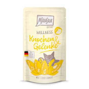 24x125g MjAMjAM Wellness Csontok & ízületek marha nedves macskatáp - Kisállat kiegészítők webáruház - állateledelek