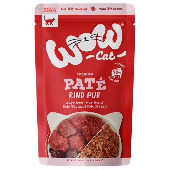 24x125g WOW Cat Adult marha Pur nedves macska eledel - Kisállat kiegészítők webáruház - állateledelek