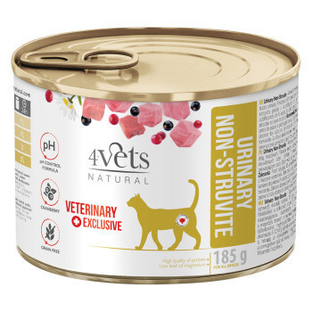 24x185g 4Vets Natural Cat Urinary nedves macskaeledel - Kisállat kiegészítők webáruház - állateledelek