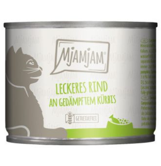 24x200g MjAMjAM nedves macskatáp - Finom marhahús párolt sütőtökkel - Kisállat kiegészítők webáruház - állateledelek