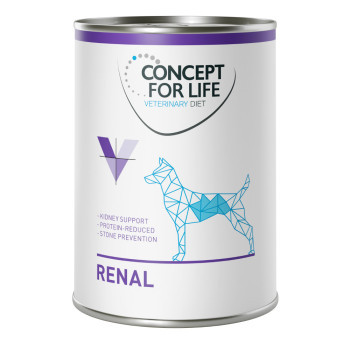 24x400g Concept for Life Veterinary Diet nedves kutyatáp- Renal - Kisállat kiegészítők webáruház - állateledelek