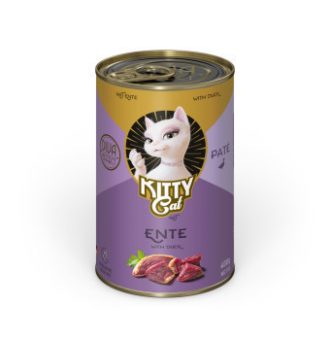 24x400g Kitty Cat Adult Pate Kacsa nedves macskatáp - Kisállat kiegészítők webáruház - állateledelek
