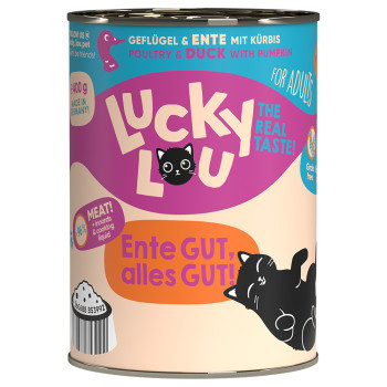 24x400g Lucky Lou Adult nedves macskatáp - Kisállat kiegészítők webáruház - állateledelek