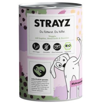 24x400g STRAYZ BIO  Veggie bio csillagfürt