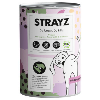 24x400g STRAYZ BIO  Veggie bio csillagfürt