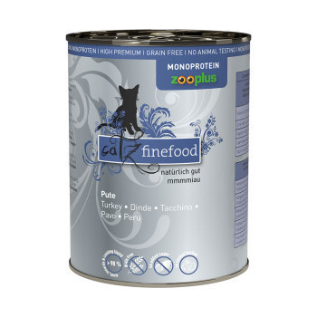 24x400g catz finefood Monoprotein zooplus pulyka nedves macskatáp - Kisállat kiegészítők webáruház - állateledelek