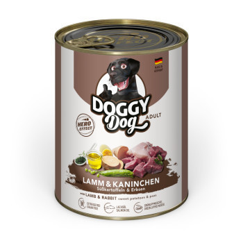 24x800g Doggy Dog Adult Bárány & nyúl nedves kutyaeledel - Kisállat kiegészítők webáruház - állateledelek