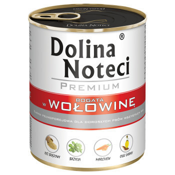 24x800g Dolina Noteci Premium Marha nedves kutyatáp - Kisállat kiegészítők webáruház - állateledelek