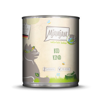 24x800g MjAMjAM Naturally Delicious Bio marha nedves macskatáp - Kisállat kiegészítők webáruház - állateledelek