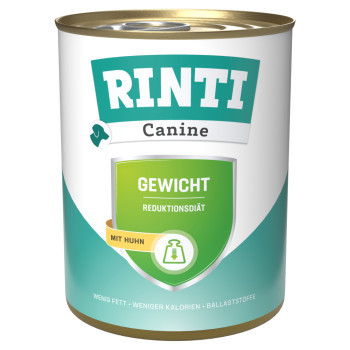 24x800g RINTI Canine Gewicht csirke nedves kutyatáp - Kisállat kiegészítők webáruház - állateledelek