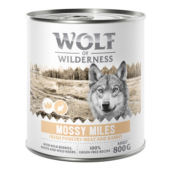 24x800g Wolf of Wilderness Single Protein óriási kedvezménnyel! nedves kutyatáp - Mossy Miles - Szárnyas nyúllal - Kisállat kiegészítők webáruház - állateledelek