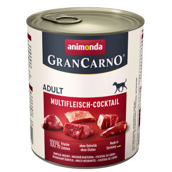 24x800g animonda GranCarno Original Adult multi-húskoktél nedves kutyatáp - Kisállat kiegészítők webáruház - állateledelek