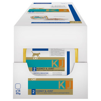 28x85g Virbac Veterinary HPM Cat Kidney & Joint KJ2 nedves macskatáp - Kisállat kiegészítők webáruház - állateledelek