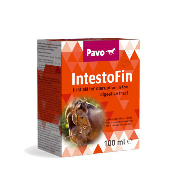 2x100ml Pavo IntestoFin étrend-kiegészítő lovaknak - Kisállat kiegészítők webáruház - állateledelek