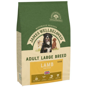 10kg James Wellbeloved Adult Large Breed Dog Hypoallergenic bárány & rizs száraz kutyatáp - Kisállat kiegészítők webáruház - állateledelek