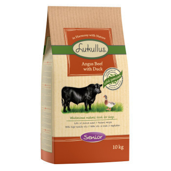 2x10kg Lukullus Senior Angus-marha & kacsa száraz kutyatáp - Kisállat kiegészítők webáruház - állateledelek