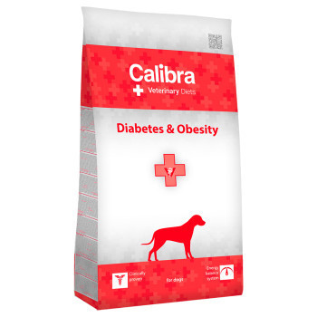 12kg Calibra Veterinary Diet Dog Diabetes & Obesity szárnyas száraz kutyatáp - Kisállat kiegészítők webáruház - állateledelek