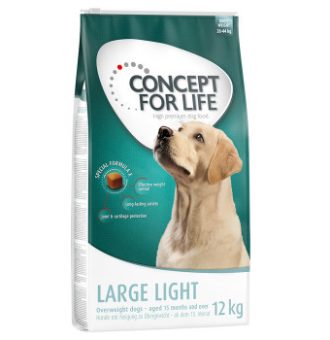 2x12kg Concept for Life Large Light száraz kutyatáp - Kisállat kiegészítők webáruház - állateledelek