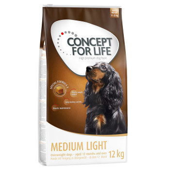 2x12kg Concept for Life Medium Light száraz kutyatáp - Kisállat kiegészítők webáruház - állateledelek