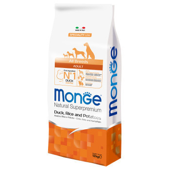 12kg Monge Natural Superpremium All Breeds Adult kacsa