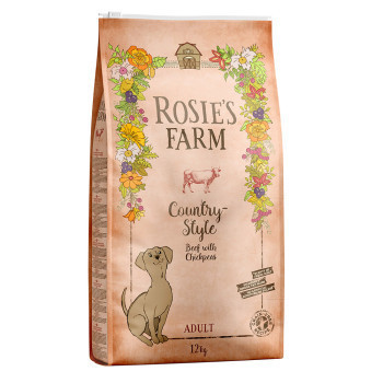 2x12kg Rosie's Farm marha száraz kutyatáp - Kisállat kiegészítők webáruház - állateledelek