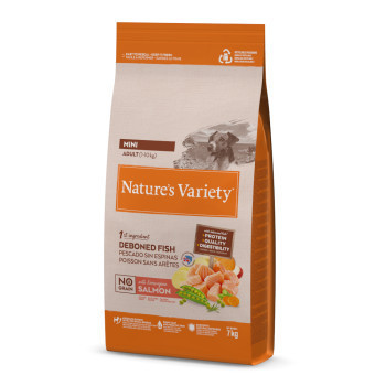 7kg Nature's Variety No Grain Adult Mini lazac száraz kutyatáp - Kisállat kiegészítők webáruház - állateledelek