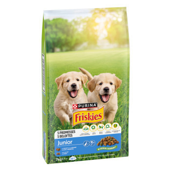 2x7kg PURINA Friskies Dog Junior csirke & zöldség száraz kutyatáp - Kisállat kiegészítők webáruház - állateledelek