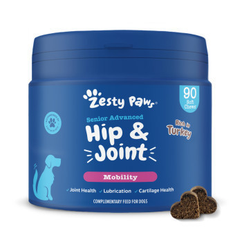 2x90db Zesty Paws Senior Hip & Joint Chews étrend-kiegészítő kutyáknak - Kisállat kiegészítők webáruház - állateledelek